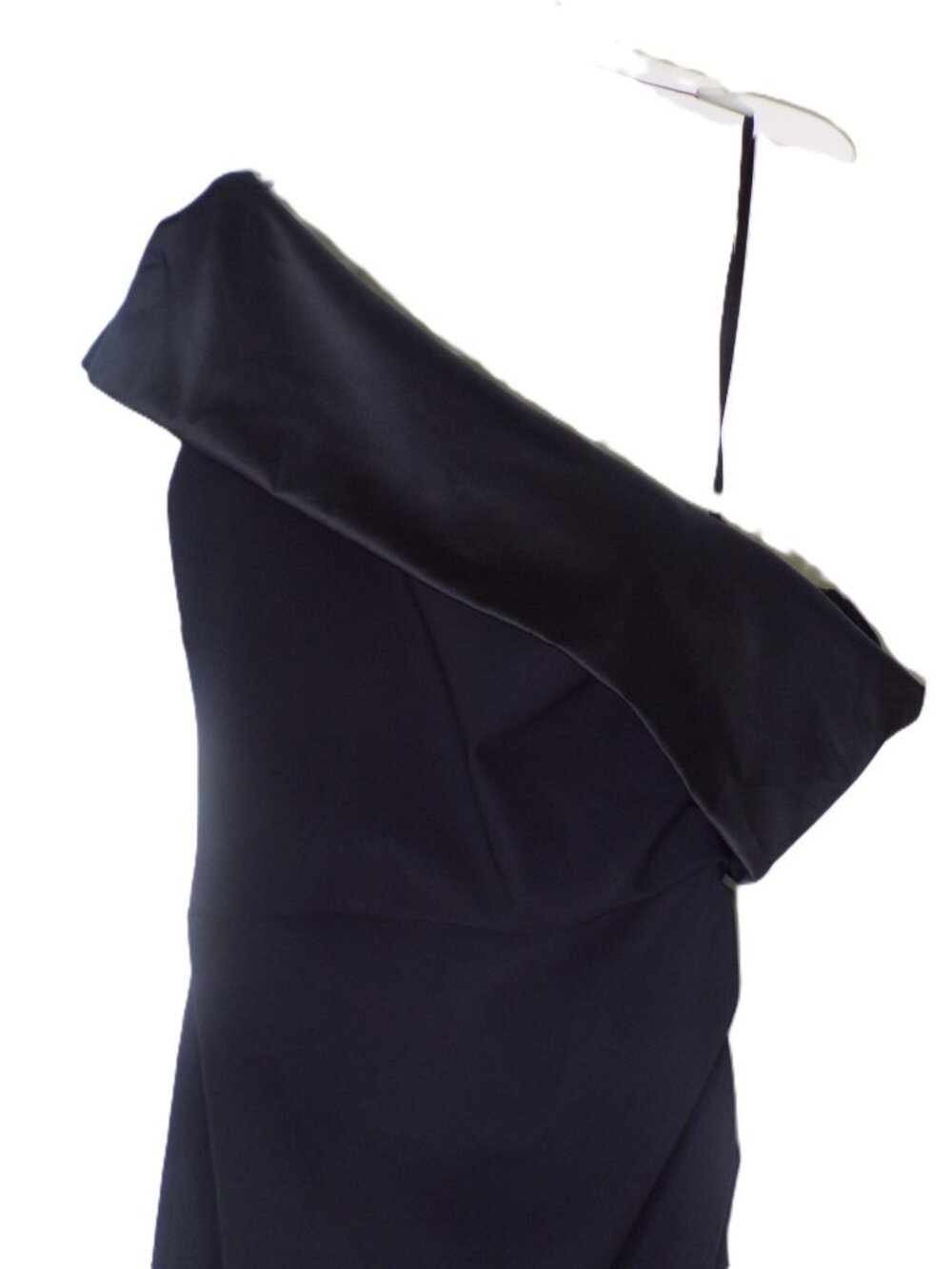 🆕CHIARA BONI Koppany Ruched Off Shoulder Gown Dress 12 Black - Picture 9 of 11